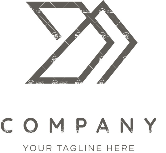 Business Logo Templates - vector graphics in a pack from GraphicMama - Elegant Vector Business Company Logo Design - Black and White